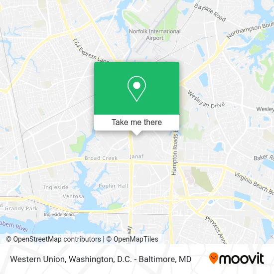 Western Union map