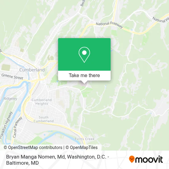 Bryan Manga Nomen, Md map