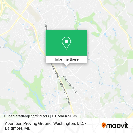 Aberdeen Proving Ground map