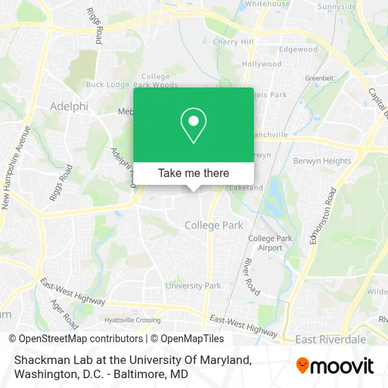 Shackman Lab at the University Of Maryland map