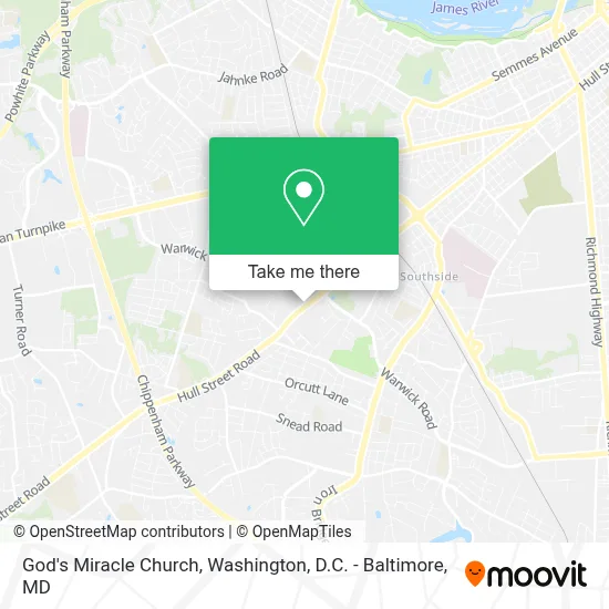 God's Miracle Church map