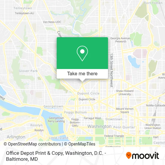 Office Depot Print & Copy map