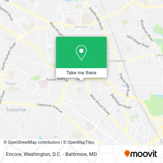 Encore map