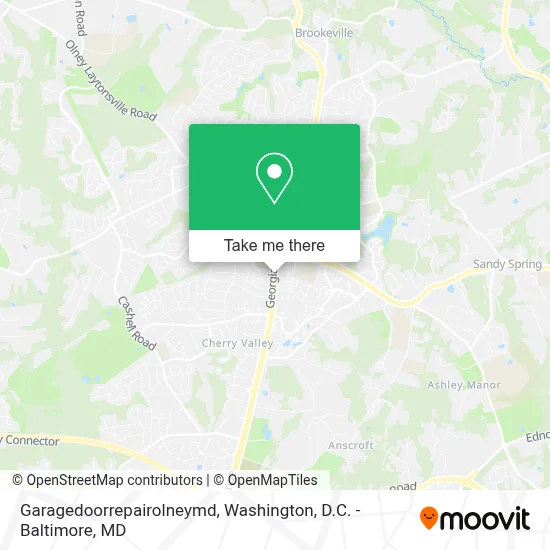 Garagedoorrepairolneymd map
