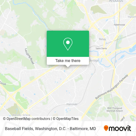 Baseball Fields map