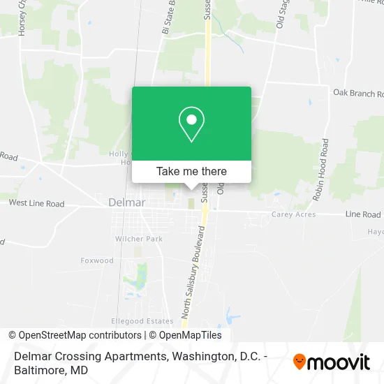 Delmar Crossing Apartments map