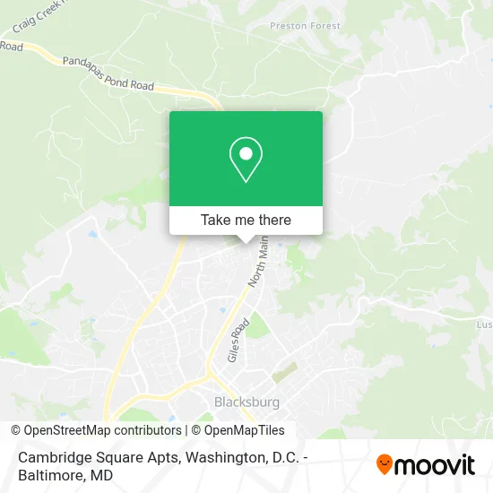 Cambridge Square Apts map