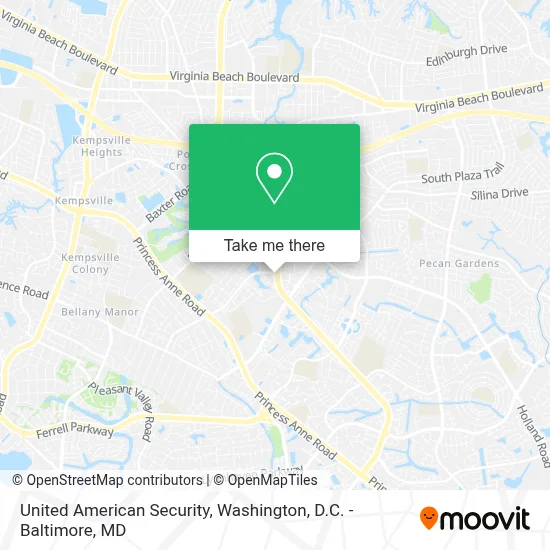 United American Security map