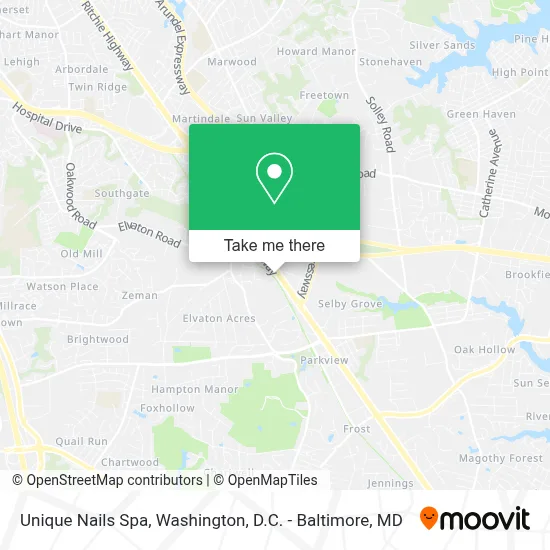 Unique Nails Spa map