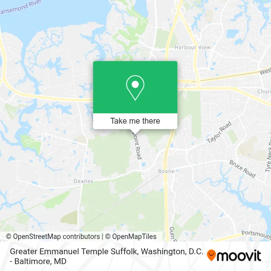 Greater Emmanuel Temple Suffolk map