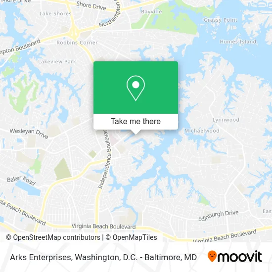 Arks Enterprises map