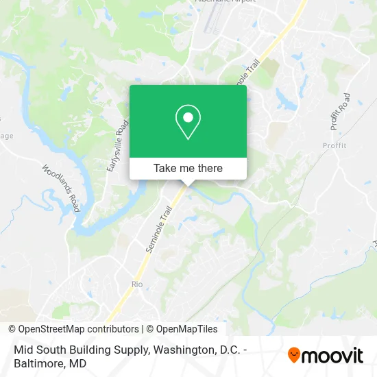 Mid South Building Supply map