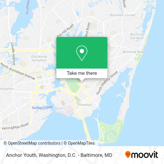 Anchor Youth map