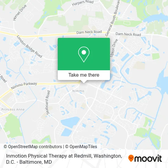 Inmotion Physical Therapy at Redmill map