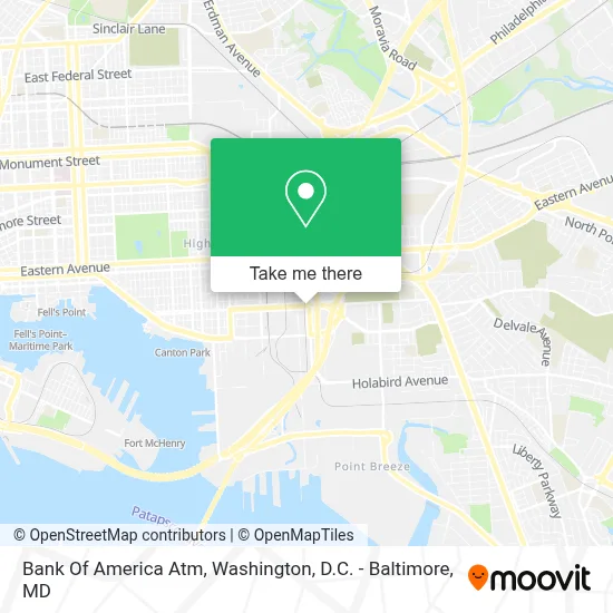 Bank Of America Atm map