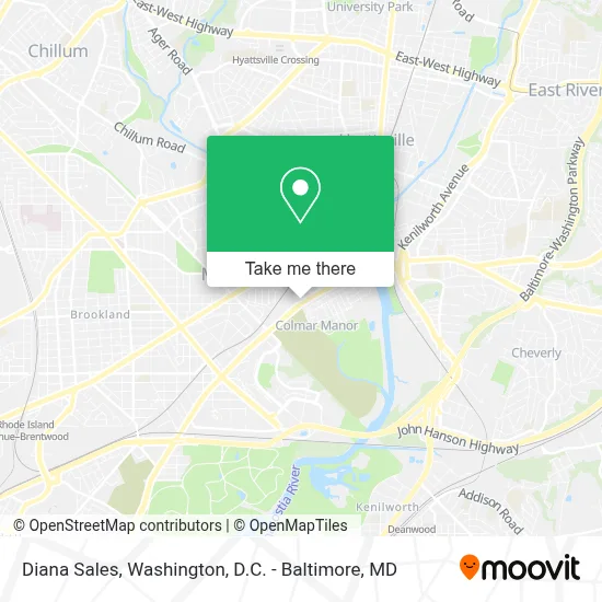 Diana Sales map