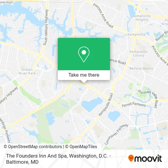 The Founders Inn And Spa map