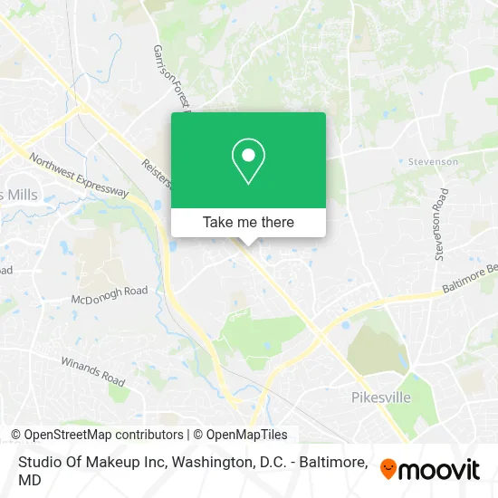 Studio Of Makeup Inc map