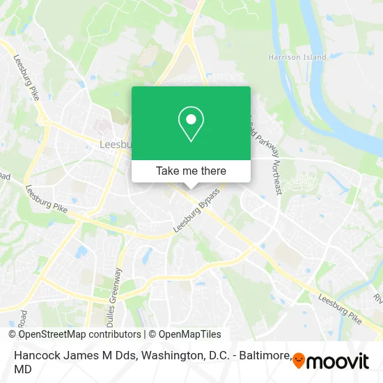 Hancock James M Dds map