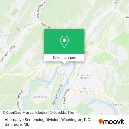 Alternative Sentencing Division map