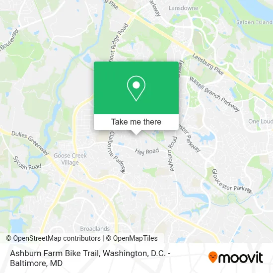 Ashburn Farm Bike Trail map
