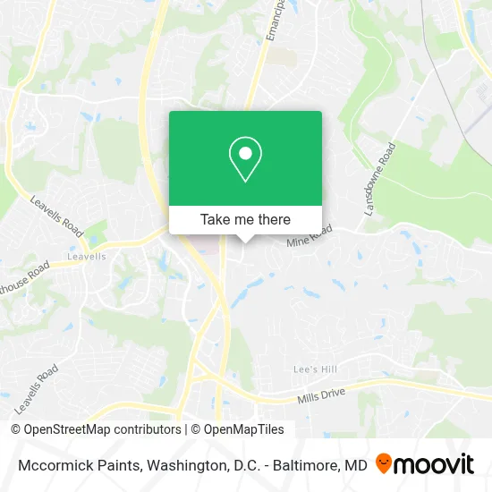 Mccormick Paints map