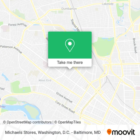 Michaels Stores map