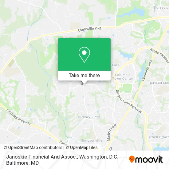 Janoskie Financial And Assoc. map