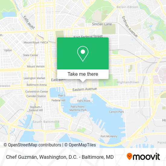 Chef Guzmán map