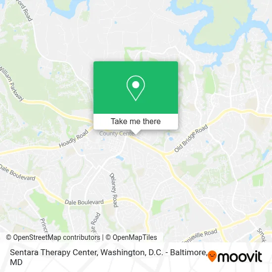 Sentara Therapy Center map