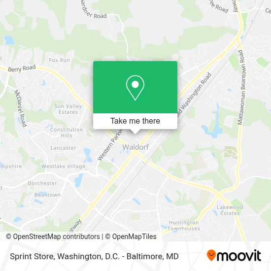 Sprint Store map
