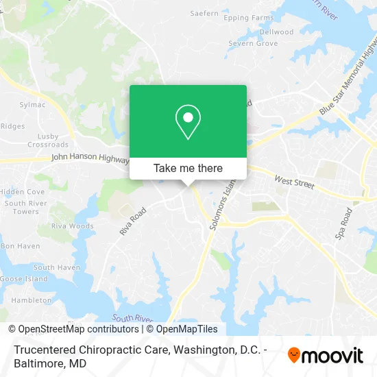 Trucentered Chiropractic Care map