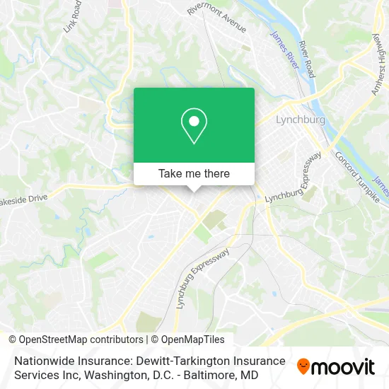 Nationwide Insurance: Dewitt-Tarkington Insurance Services Inc map
