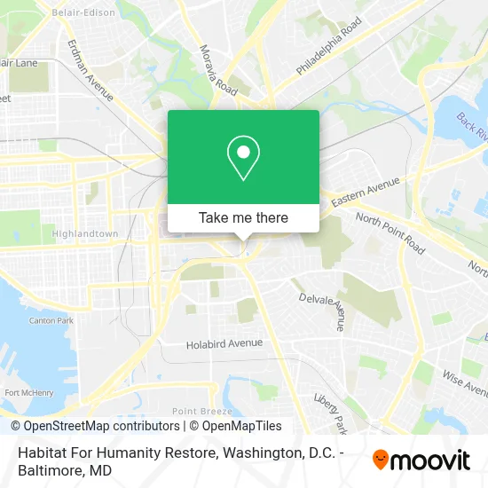 Habitat For Humanity Restore map
