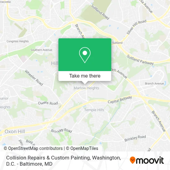 Collision  Repairs & Custom Painting map
