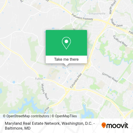 Maryland Real Estate Network map