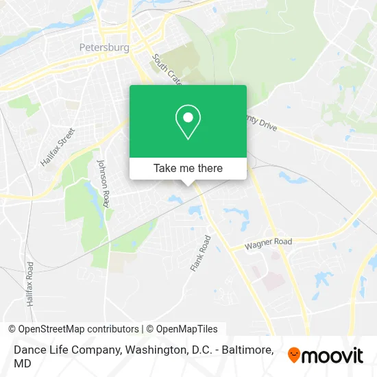 Dance Life Company map