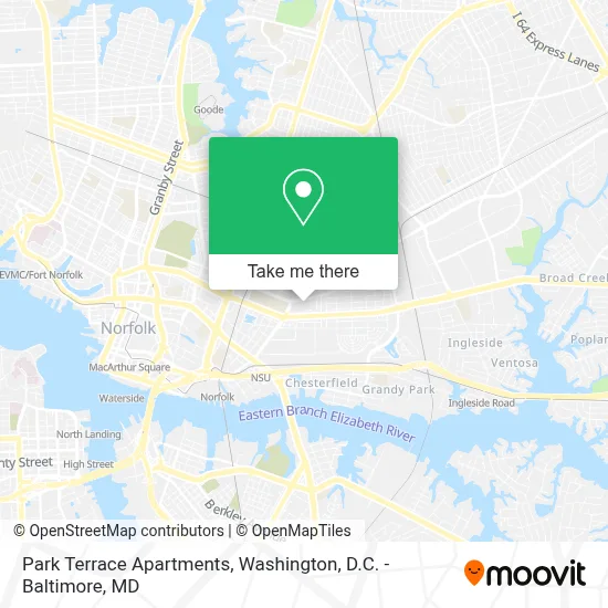 Park Terrace Apartments map