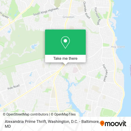 Alexandria Prime Thrift map