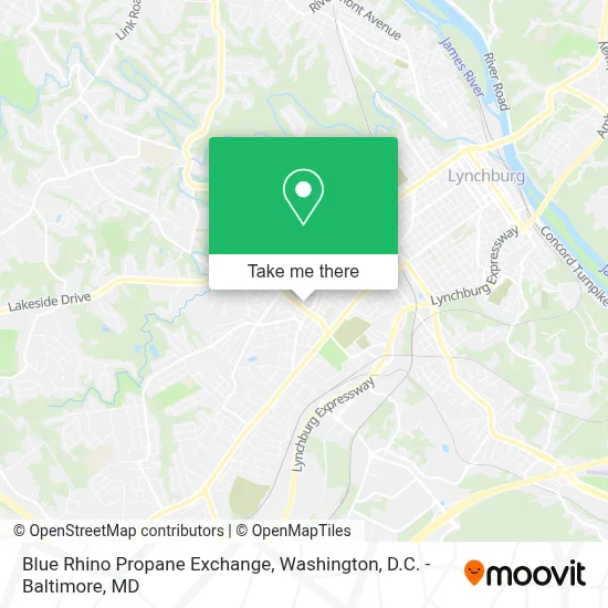 Blue Rhino Propane Exchange map