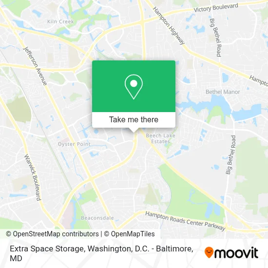Extra Space Storage map