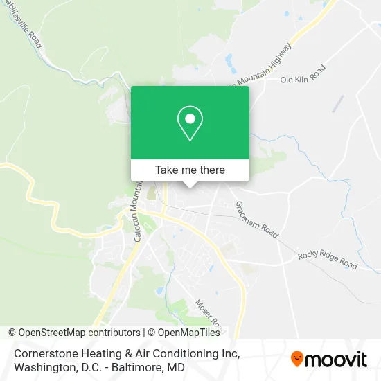 Cornerstone Heating & Air Conditioning Inc map