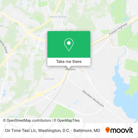 On Time Taxi Llc map