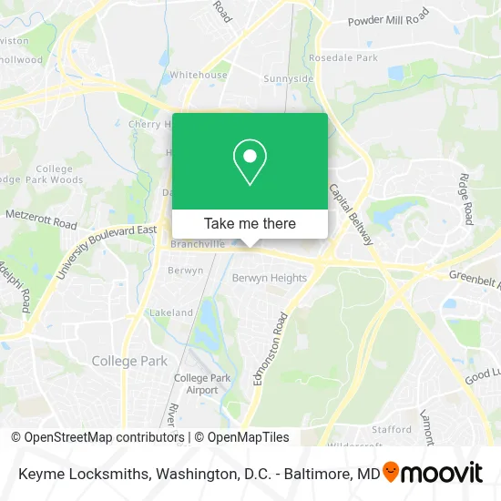 Keyme Locksmiths map