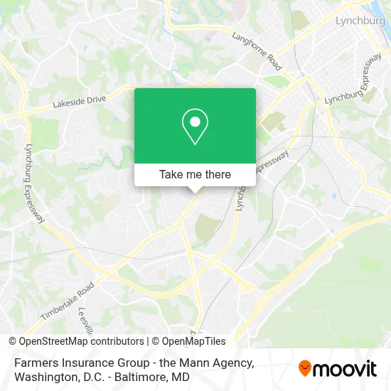 Farmers Insurance Group - the Mann Agency map