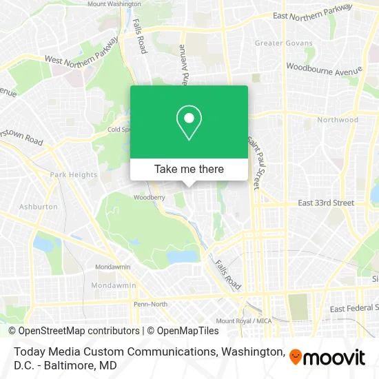 Today Media Custom Communications map