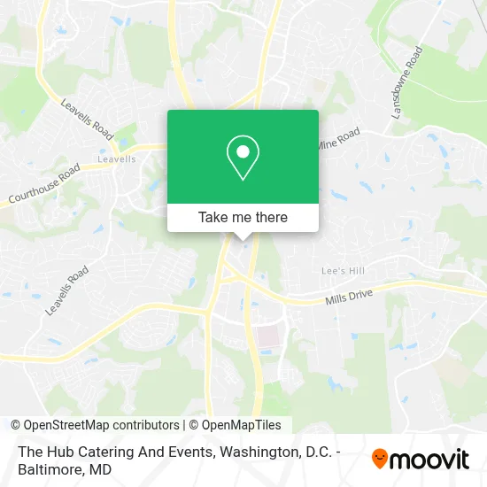 The Hub Catering And Events map