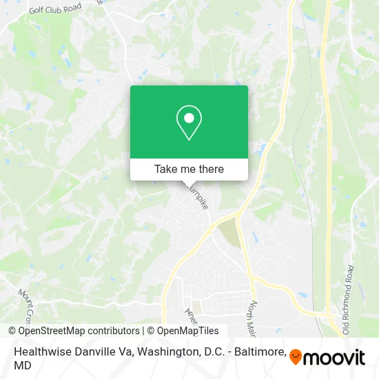Healthwise Danville Va map