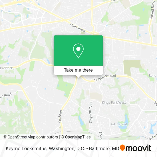 Keyme Locksmiths map