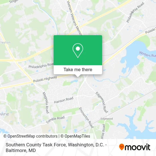 Southern County Task Force map
